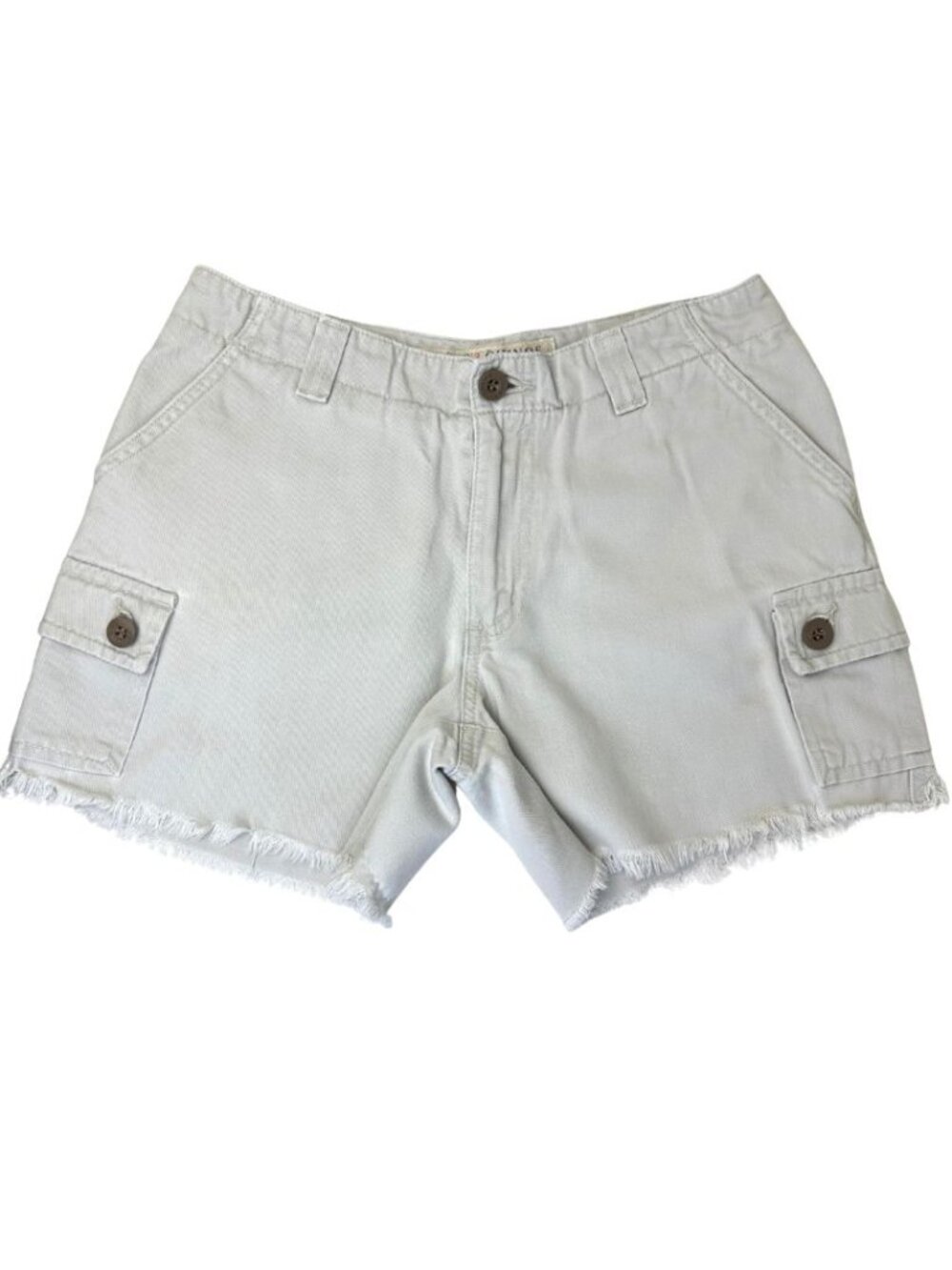 GUESS USA Cargo Cutoff Shorts 27 Made in USA 100% Cotton